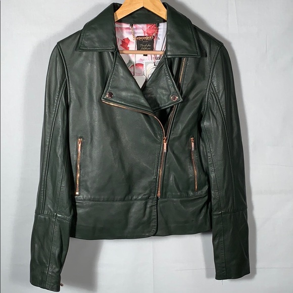 🆕 Ted Baker London Lizia Biker Jacket Exclusive - Picture 3 of 8